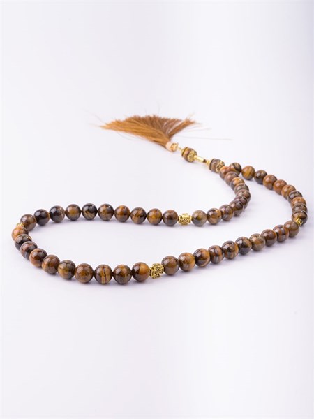 Четки православные 50 из Тигрового Глаза с кистью 229732