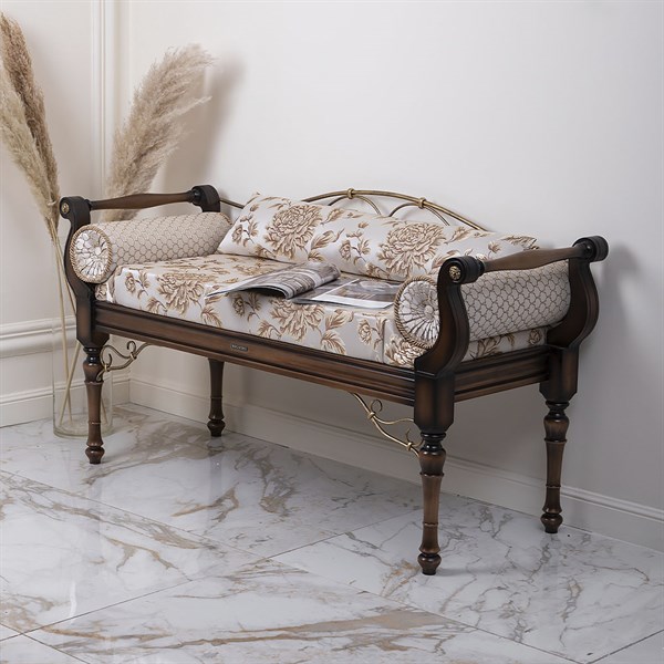 Банкетка Флоренция Премиум Орех Флер Bo17117_4311