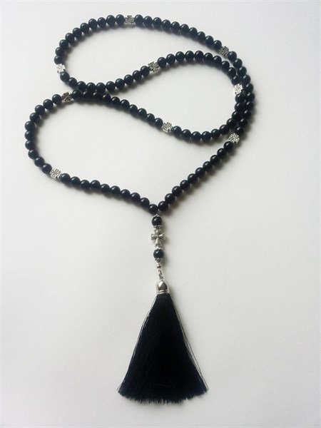 Четки под облачения из черного Агата с кистью 229726