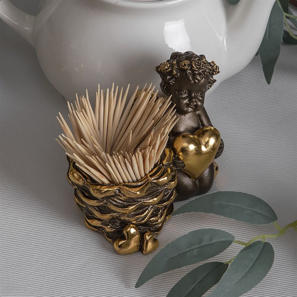 Держатель для зубочисток Ин Лав Бронза Bo22706_4368