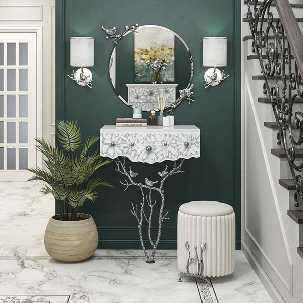 Консоль и зеркало Терра Серебро Bo15009_2500;Bo79025_2500 - фото 68046