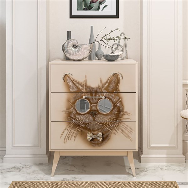 Комод Кот Саймон Айвори Bo11622_3018