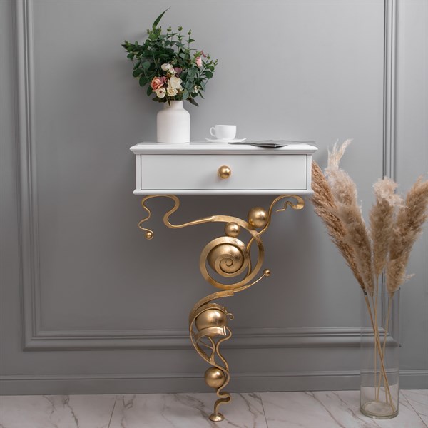 Консоль Heri Айс Мраморное золото Bo15008_4287