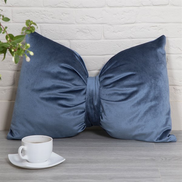 Подушка декоративная Бант Голубой Bo74328_2577