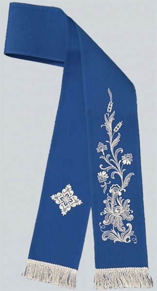 Закладка в Евангелие шелк вышитая черный 229272