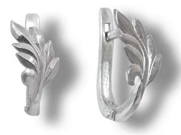 Серьги серебряные 1.59 гр. 228994