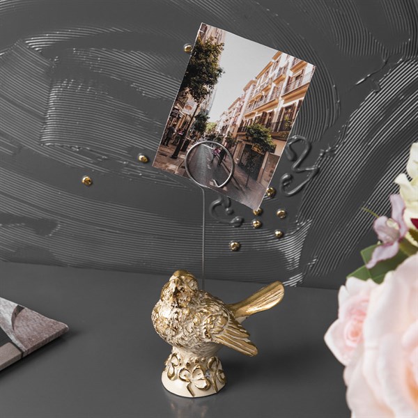 Статуэтка Птичка Терра с держателем Айвори Bo22691_4354