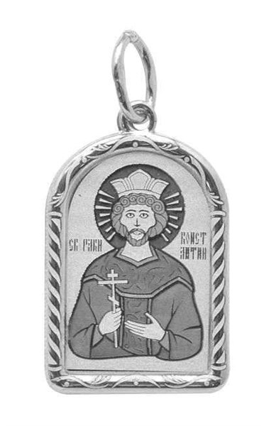Образок серебряный Святой мученик Константин 1.81 гр. 227933