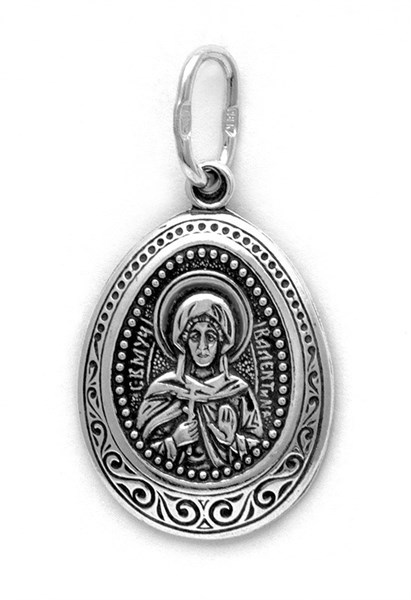 Образок серебряный Блаженная Валентина 1.86 гр. 227994
