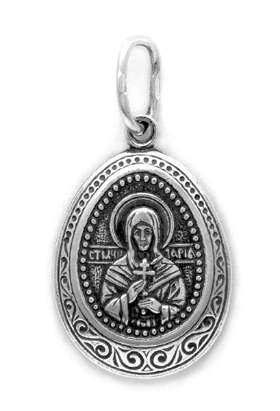 Образок серебряный Святая мученица Дария 1.85 гр. 227997 - фото 7629