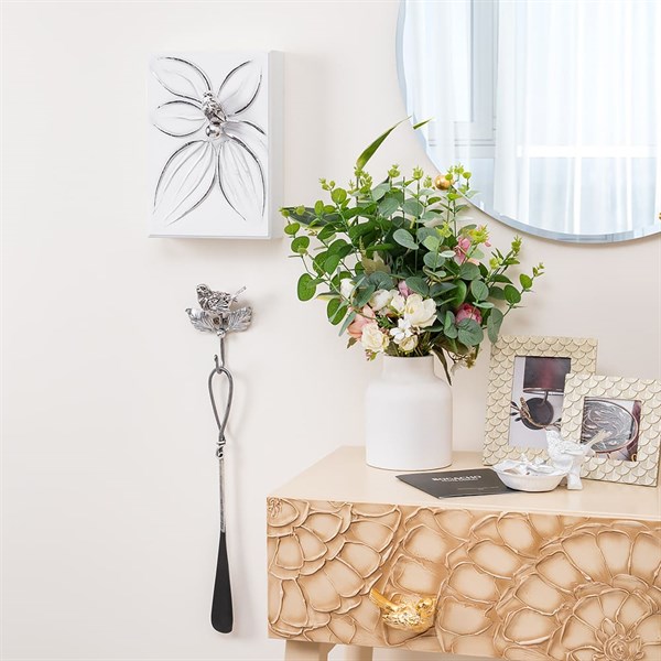 Настенный крючок Птичка Терра Античное серебро Bo22664_3637