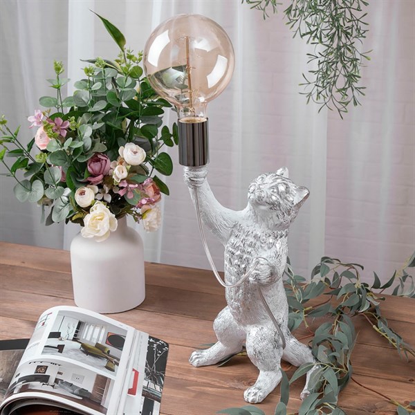 Настольная лампа Кот Эдисон Белый Bo32128_3962