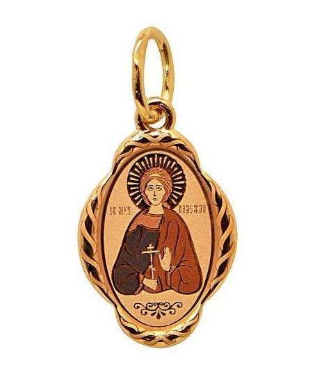 Образок позолоченный (красн.) Святая мученица Надежда 0.99 гр. 228069 - фото 7771