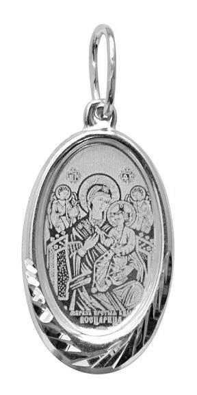 Образок серебряный Всецарица 1.28 гр. нательный 228119