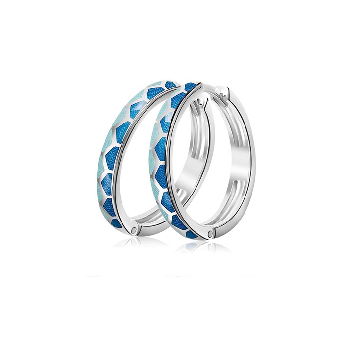 Серьги серебряные «Седмица», синие Fil3.36-317 - фото 78989