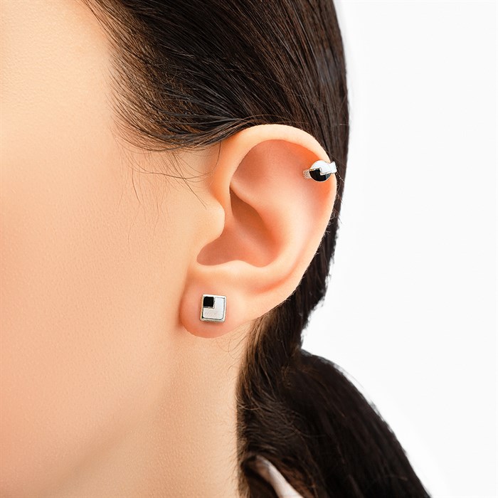 Каффа из серебра «B&W Молния», черная Fil31.440.4-427