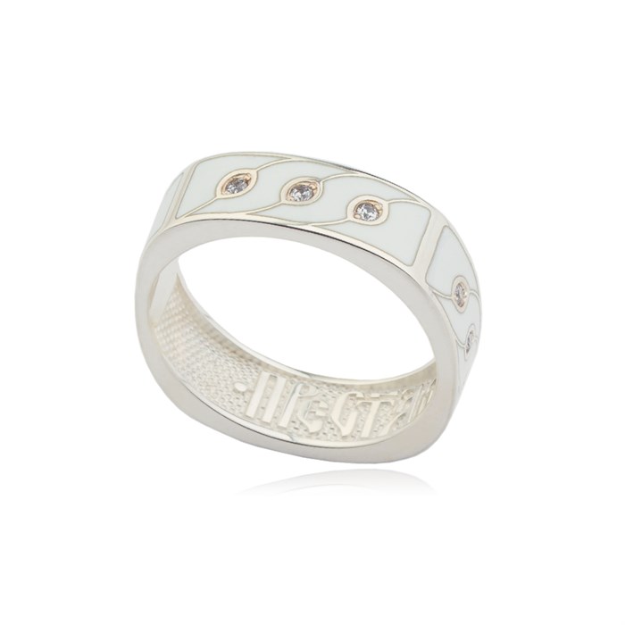 Кольцо из серебра «Муссон», белая Fil61.246к-488