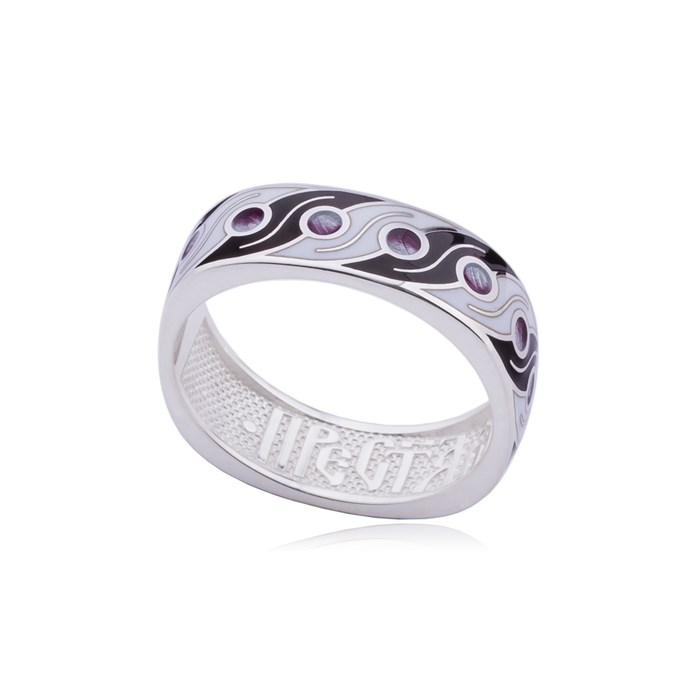 Кольцо из серебра «Муссон», черная Fil61.246-489