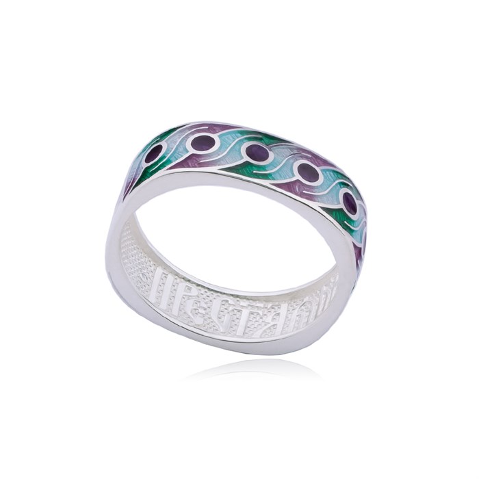 Кольцо из серебра «Муссон», голубая Fil61.246-490