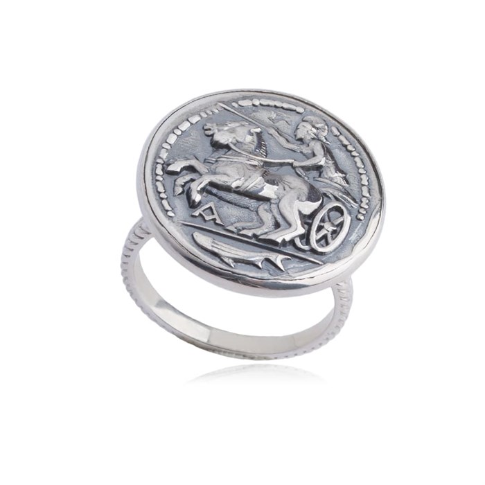 Кольцо из серебра «Колесница» Fil61.279-549