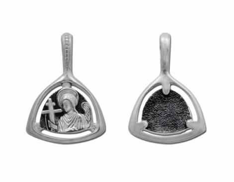 Образок серебряный черненый Ангел-Хранитель 1.71 гр. 228151