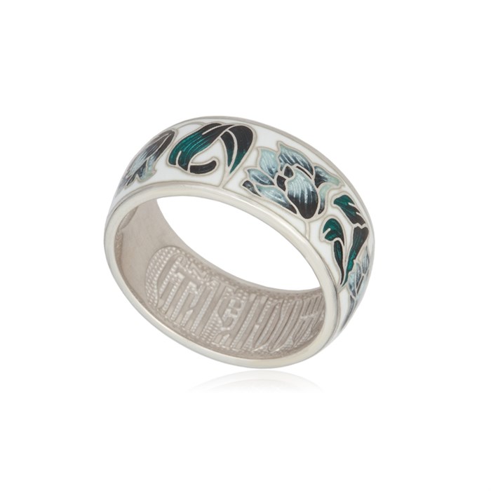 Кольцо из серебра «Тюльпаны», дымчатое Fil61.136-573