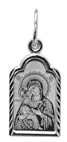 Образок серебряный Владимирская Божья Матерь 1.21 гр. 228155