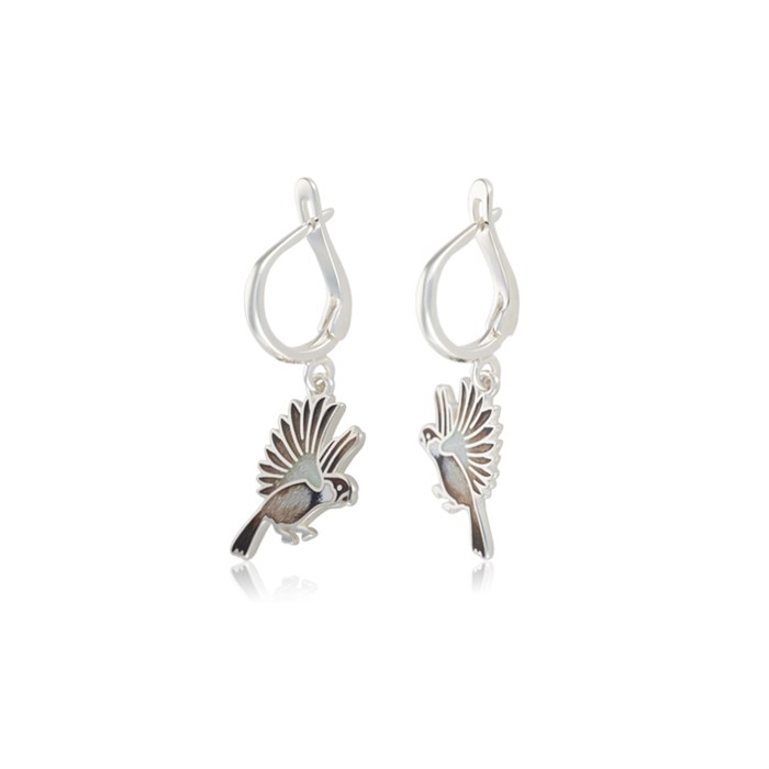 Серьги-подвески из серебра «Воробьи» Fil31.140.1сп-600