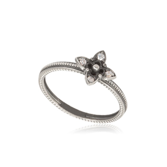 Кольцо из серебра «Четырехлистник» Fil61.204-713