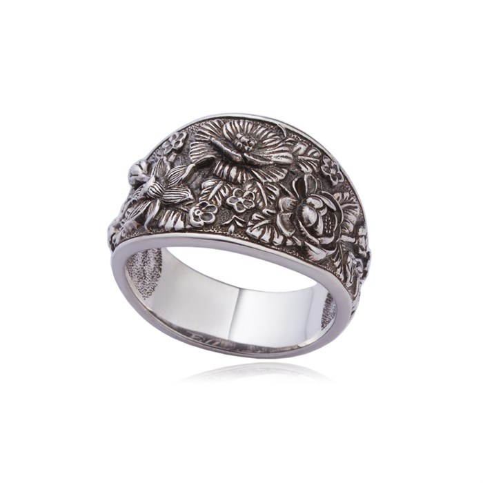 Кольцо из серебра «Жостово» Fil6.23-909
