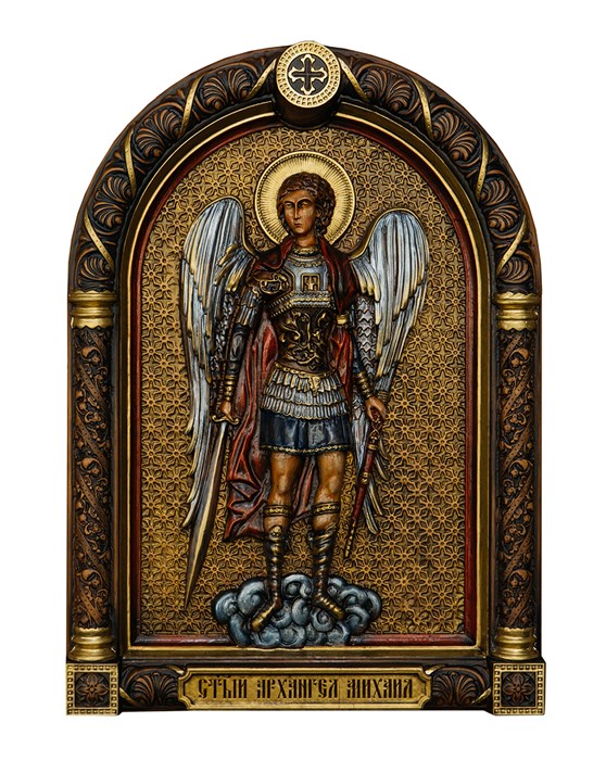 Резная икона "Архангел Михаил" RM100012 - фото 81013