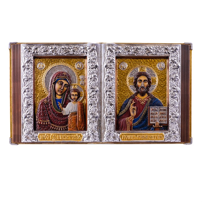 Резная икона "Казанская Богоматерь - Вседержитель" с ящиком RM100030 - фото 81031