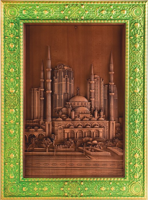 Резное панно "Сердце Чечни" RM100106 - фото 81107