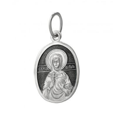 Образок серебряный Святая мученица Юлия 1.3 гр. 228319 - фото 8257