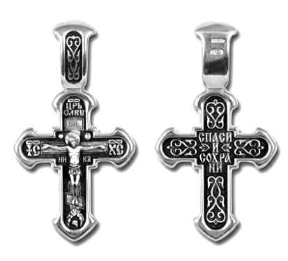 Крест серебрянный, 6.55 гр. ПР.К.000853