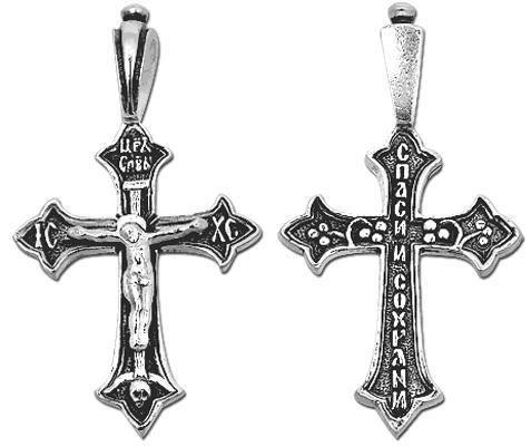 Крест серебрянный, 1.20 гр. ПР.К.000887