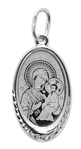 Образок серебряный Тихвинская Божья Матерь 0.84 гр. 228419