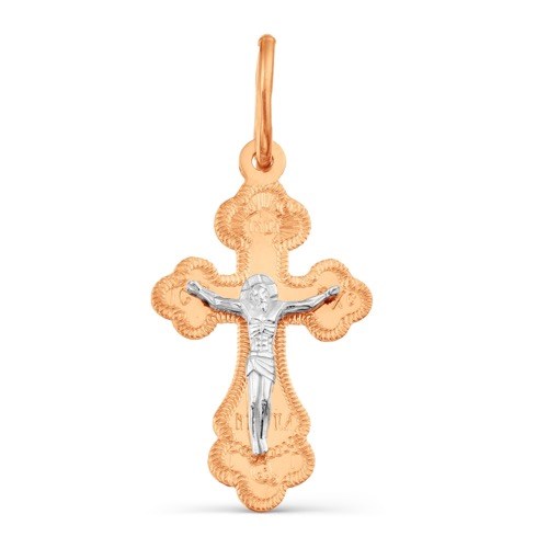 Крест золотой, с алмазной и лазерной огранкой. Вес  0,77 гр. MG99