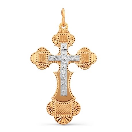 Крест золотой, с алмазной и лазерной огранкой. Вес  2,81 гр. MG111