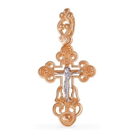 Крест золотой, с алмазной и лазерной огранкой. Вес  1,52 гр. MG117