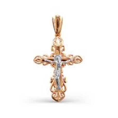 Крест золотой, с алмазной и лазерной огранкой. Вес  2,79 гр. MG120