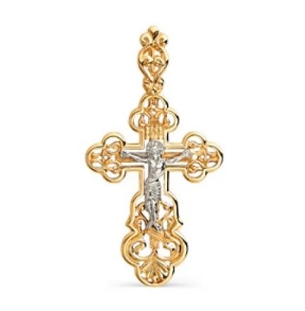 Крест золотой, с алмазной и лазерной огранкой. Вес  2,15 гр. MG125