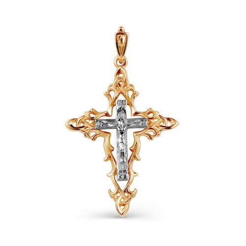 Крест золотой, с алмазной и лазерной огранкой. Вес  3,1 гр. MG142