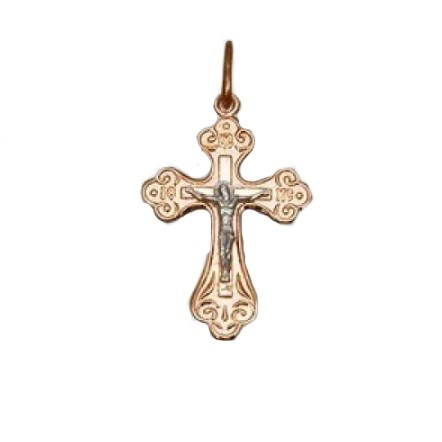 Крест золотой, с алмазной и лазерной огранкой. Вес  1,5 гр. MG143