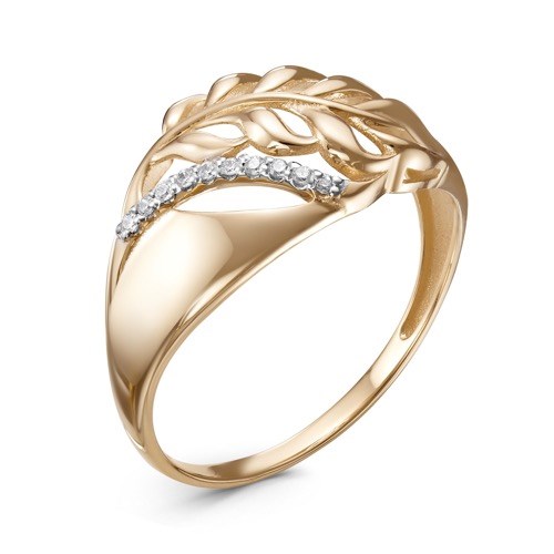 Кольцо золотое с вставками. Вес от 1,92 гр. MG1076