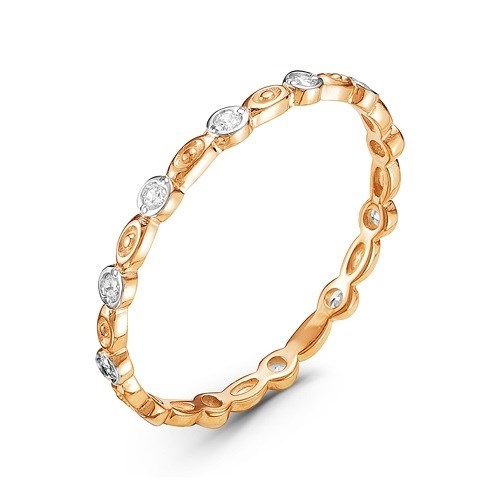 Кольцо золотое с вставками. Вес от 1,20 гр. MG1090