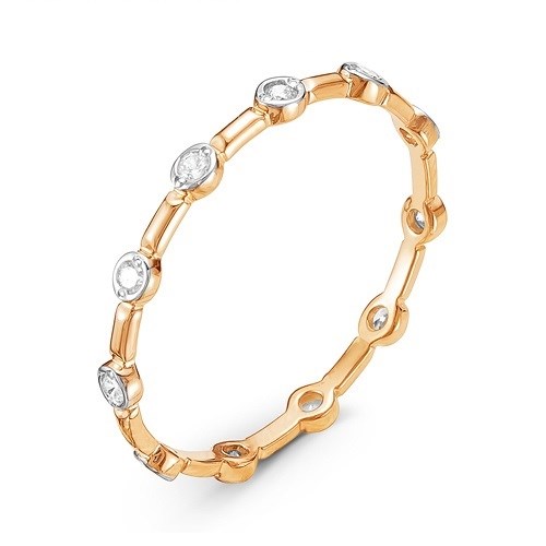 Кольцо золотое с вставками. Вес от 0,72 гр. MG1106