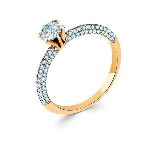 Кольцо золотое с вставками. Вес от 2,24 гр. MG1108