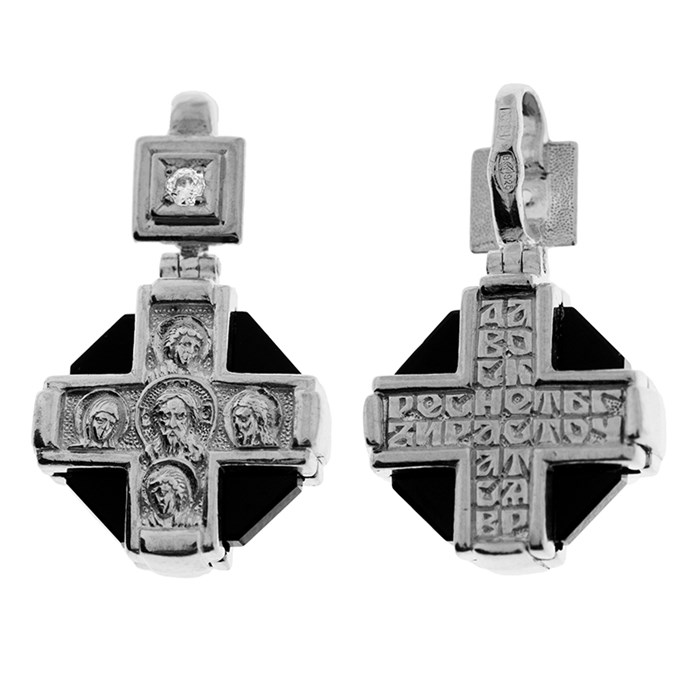 Крест серебряный Ag 925, коллекция Иваново, вставка Фианит, 3,12 гр. КРС0224462