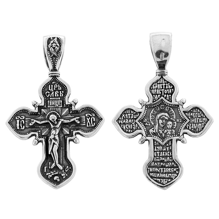 Крест серебряный Ag 925, коллекция Спаси и сохрани, 5,35 гр. КРС0224532